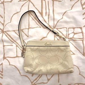 Coach leather Wristlet